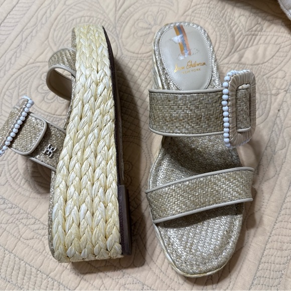 Sam Edelman Chase platform wedge espadrille sandal size 6M - Picture 3 of 11